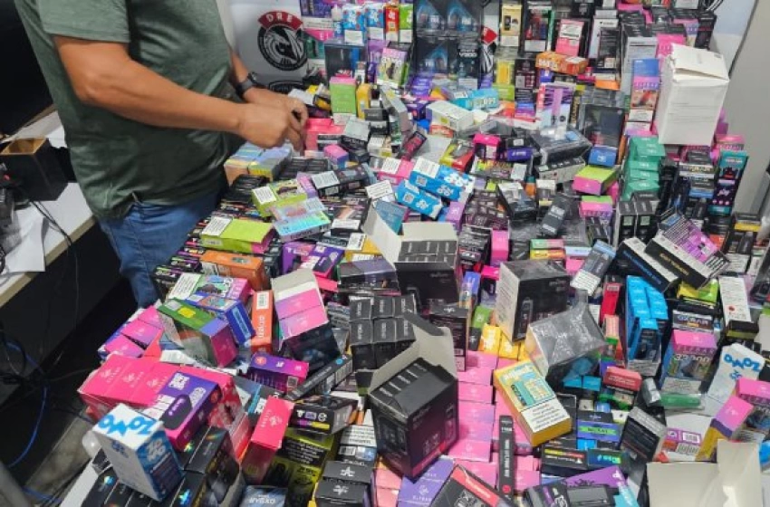 Imagem Apreensão de quase dois mil cigarros eletrônicos