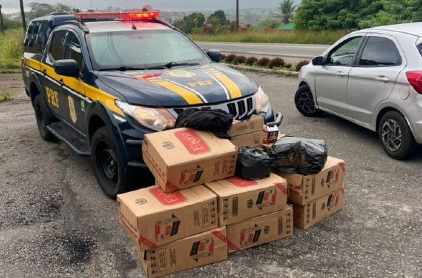 Imagem Apreensão de 5 mil maços de cigarros contrabandeados