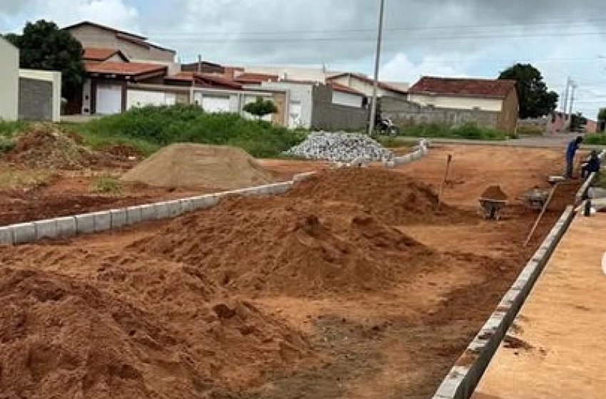 Imagem Obras de pavimentação em Brejo dos Santos