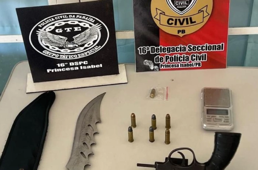 Imagem Prisão de suspeito por posse ilegal de arma de fogo