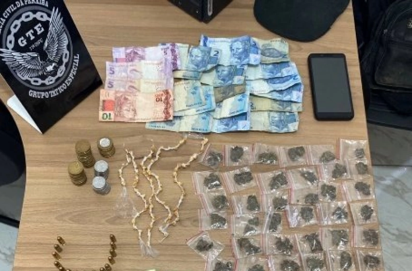 Imagem Drogas apreendidas pela Polícia Civil em Queimadas 