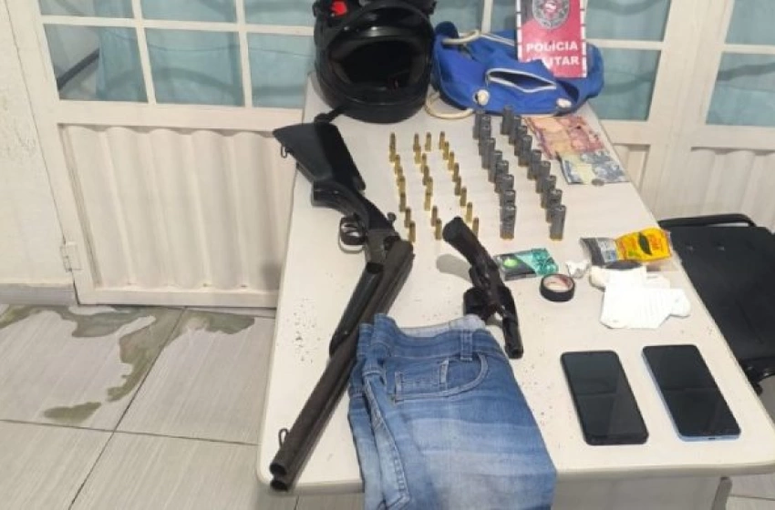 Imagem Apreensão de arma e munições em São José de Princesa