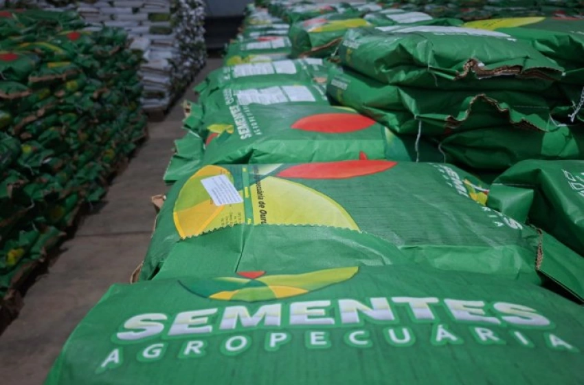 Imagem Entrega de mais 241 toneladas de sementes