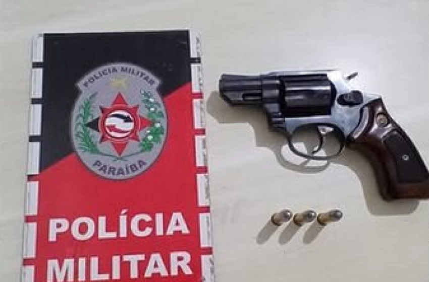 Imagem Arma de fogo apreendida em ação da Polícia Militar