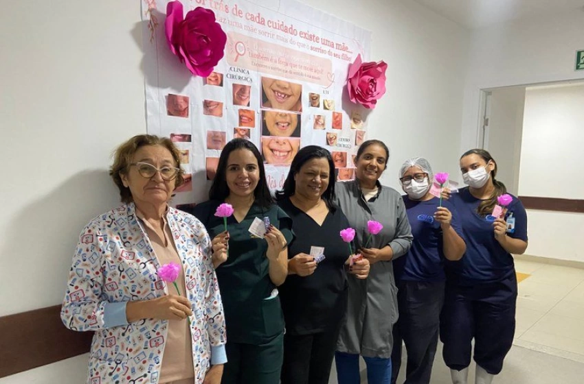 Imagem Ações de acolhimento e homenagens às mães em hospitais e unidades do PB Saúde 