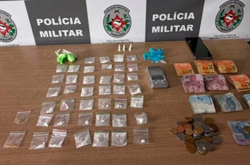 Imagem Drogas apreendidas pela polícia militar em João Pessoa 