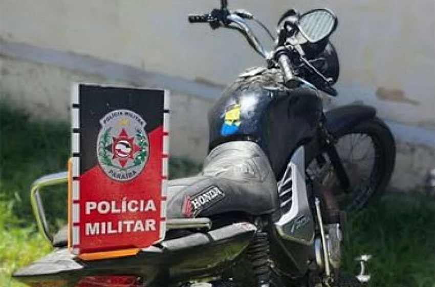 Imagem Motocicleta apreendida em ação da PM