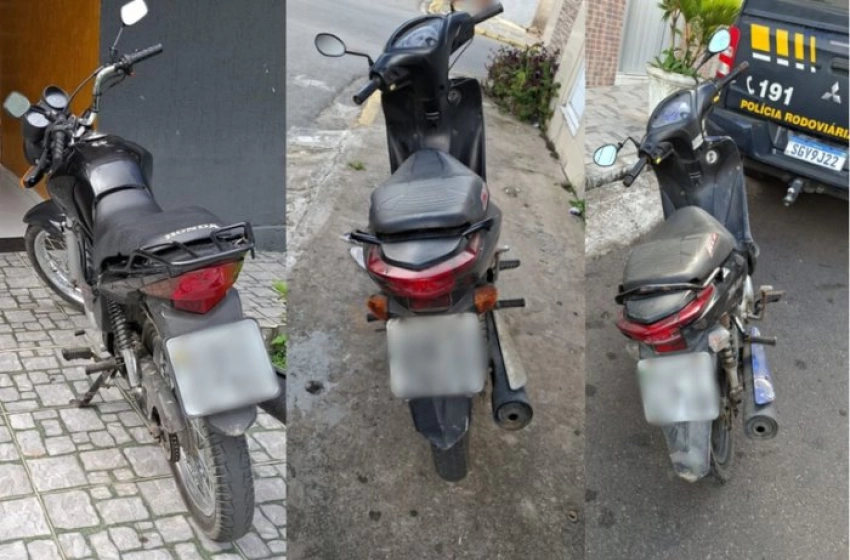Imagem Três motos furtadas