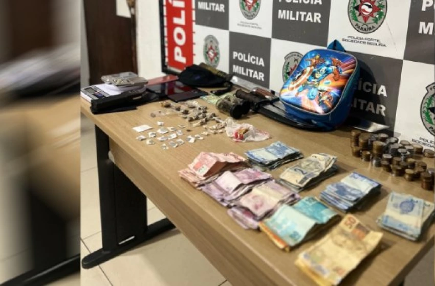 Imagem Material ilícito apreendido em ação da Polícia Militar
