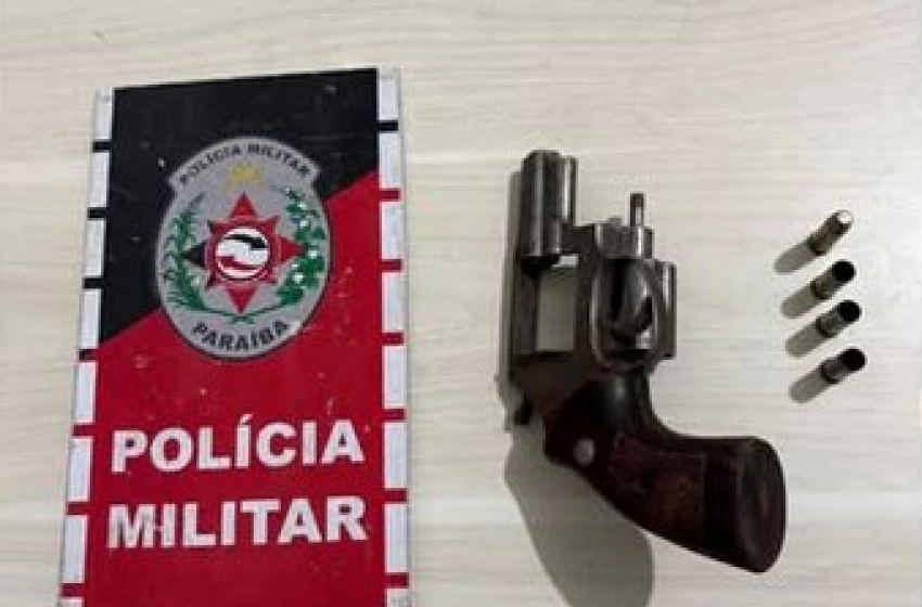 Imagem Arma e munições apreendidas em ação da PM