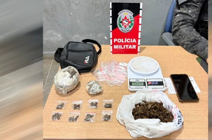 Imagem Material apreendido em ação da Polícia Militar