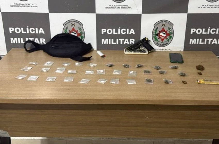 Imagem Drogas e simulacros apreendidos pela polícia militar em João Pessoa 