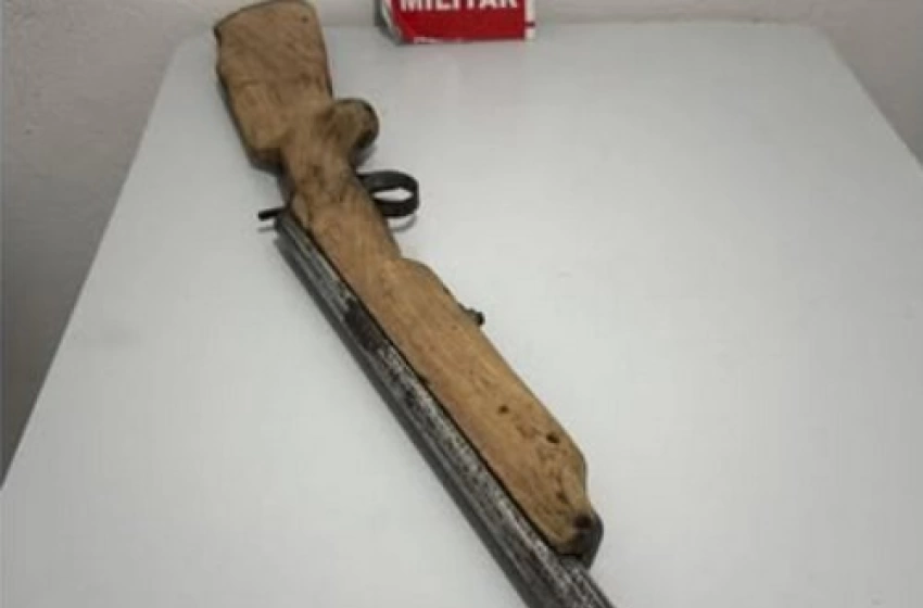 Imagem Arma de fogo apreendida em ação da PM