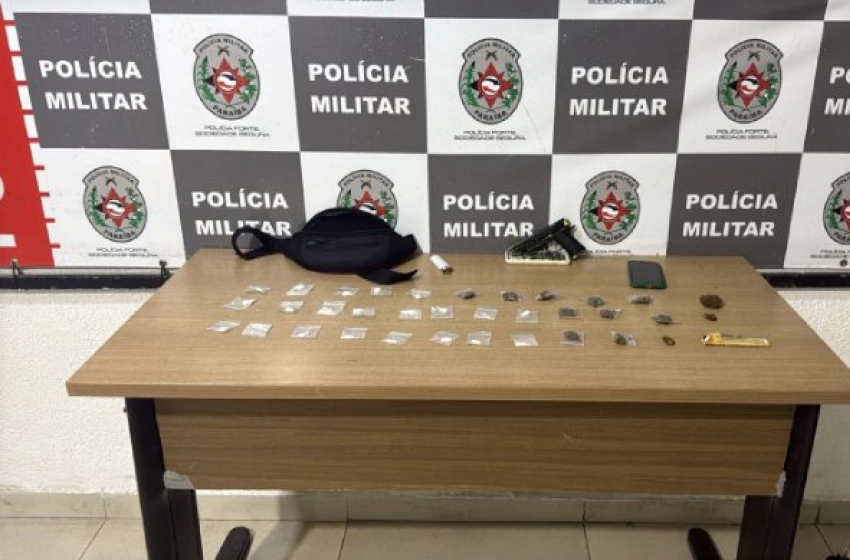 Imagem Drogas apreendidas em ação da PM