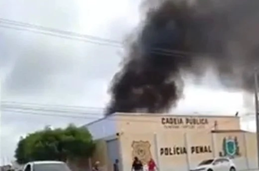 Imagem Fogo em cela na Cadeia Pública de Conceição