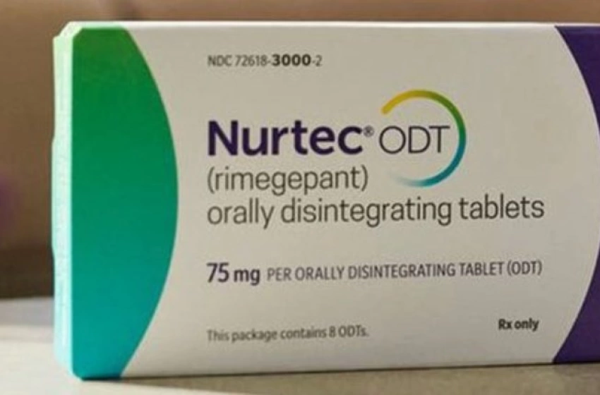 Imagem Nurtec ® ODT (hemissulfato de rimegepanto sesqui-hidratado)