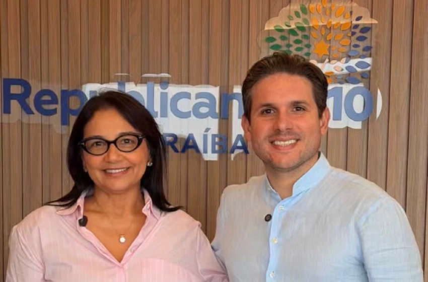 Imagem Maísa Cartaxo ao lado de Hugo Motta