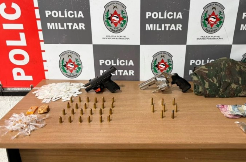 Imagem Drogas apreendidas pela polícia militar na Zona Sul da Capital 