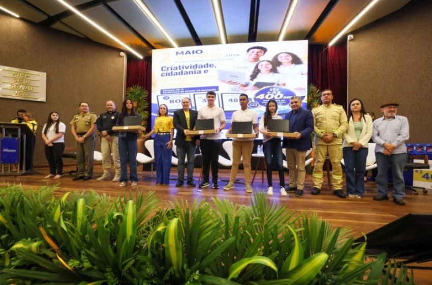 Imagem Solenidade de premiação no auditório da Federação das Indústrias do Estado da Paraíba, em Campina Grande