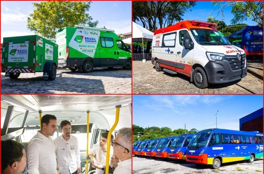 Imagem Entrega de veículos do Ministério da Saúde