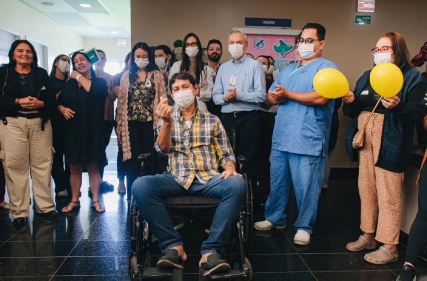 Imagem Paciente Cosmo Braz, de 47 anos, primeiro transplantado cardíaco de 2026