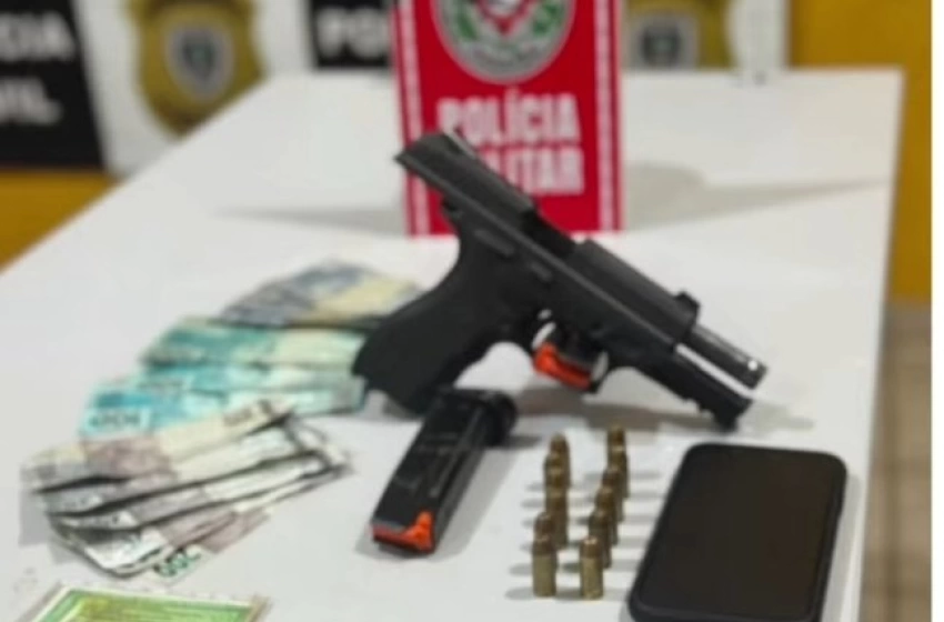 Imagem Material ilícito apreendido em ação da Polícia Militar
