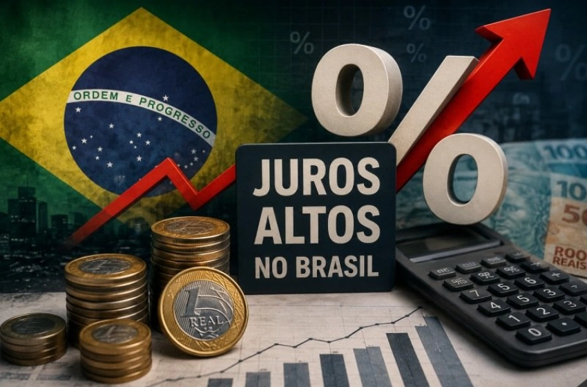 Imagem Juros altos no Brasil