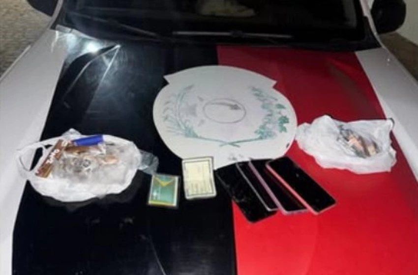 Imagem Material ilícito apreendido em ação da Polícia Militar