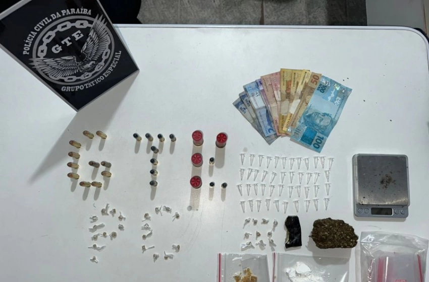 Imagem Drogas apreendidas pela Polícia Civil em Esperança 