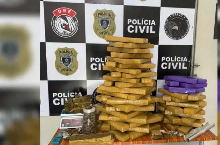 Imagem Vasta quantidade de drogas apreendidas em CG