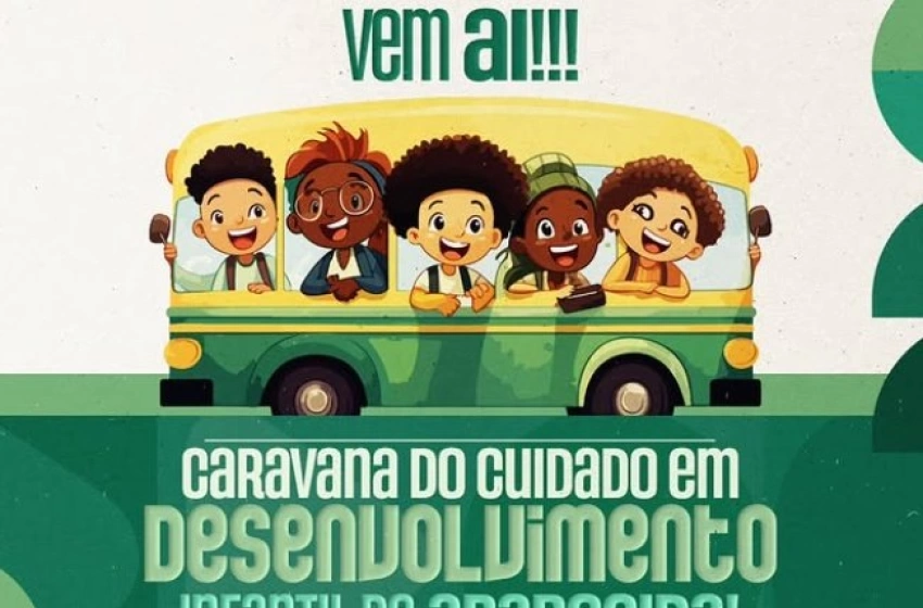 Imagem Caravana do Cuidado voltada ao desenvolvimento infantil nas escolas, em Aparecida 