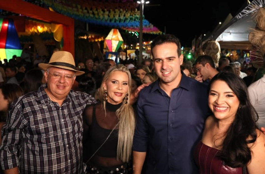 Imagem Lucas Ribeiro na abertura oficial do São João de Malta