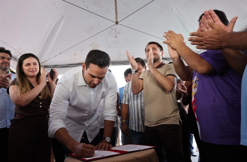Imagem Governador da Paraíba, Lucas Ribeiro em ações no sertão 