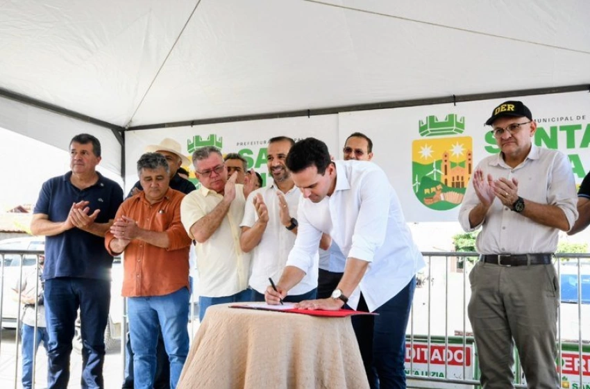 Imagem Governador da Paraíba Lucas Ribeiro em Santa Luzia 