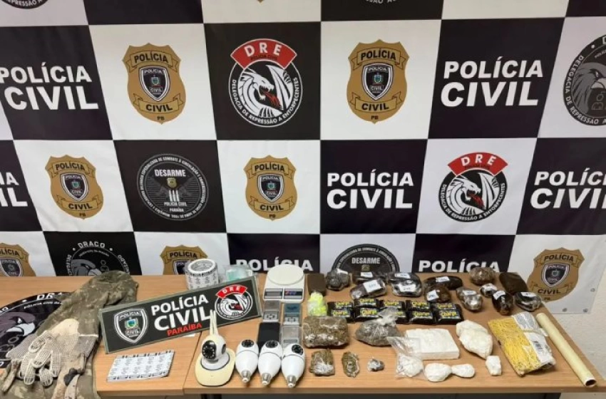 Imagem Material apreendido em ação das Polícias