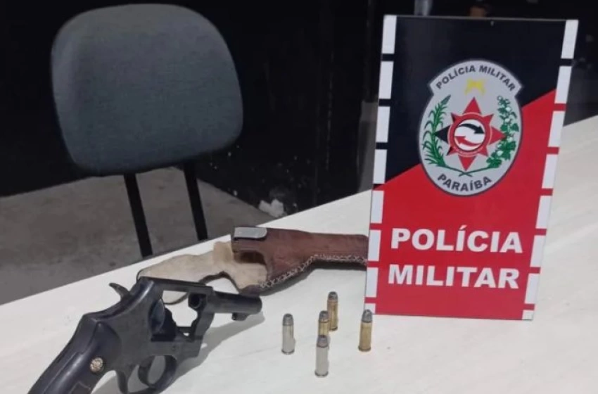 Imagem Arma de fogo apreendida em ação da PM