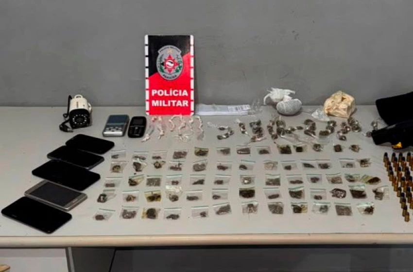 Imagem Drogas apreendidas pela polícia militar em Bayeux 