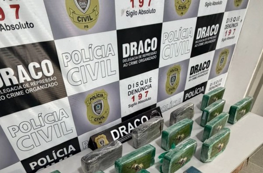 Imagem Drogasapreendidas pela polícia civil em Campina Grande 
