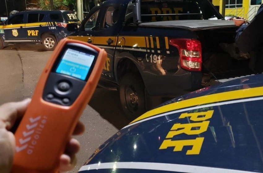 Imagem PRF na Paraíba flagra três condutores embriagados, crime tributário e tira arma de fogo de circulação
