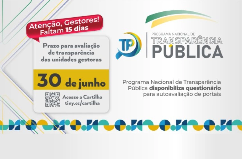 Imagem Prazo de autoavaliação do Programa Nacional de Transparência Pública