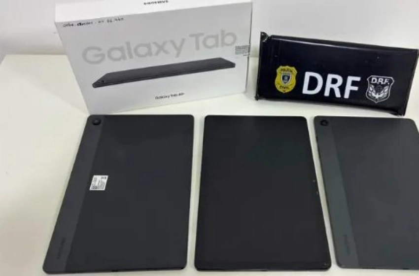 Imagem Apreensão de três tablets furtados de uma escola pública