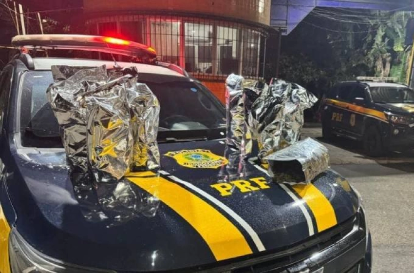 Imagem Apreensão de mais de 10 kg de maconha