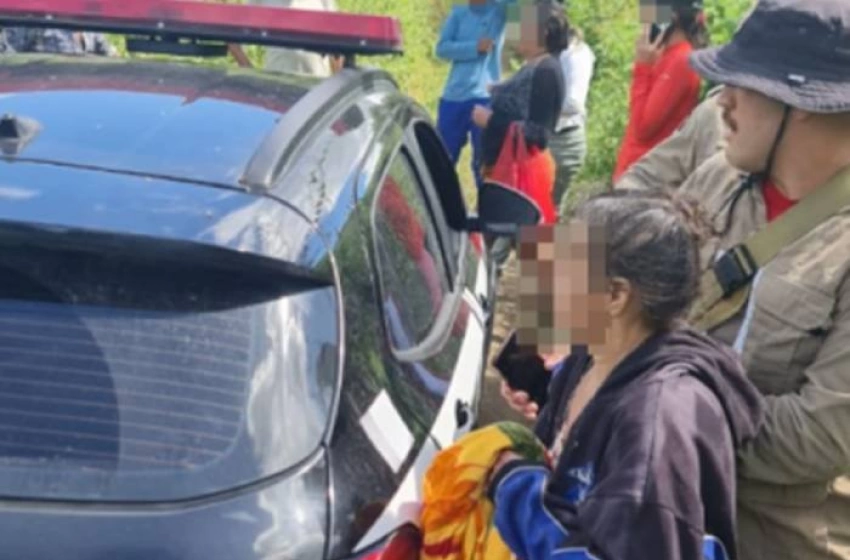 Imagem Mulher encontrada pelo Corpo de Bombeiros