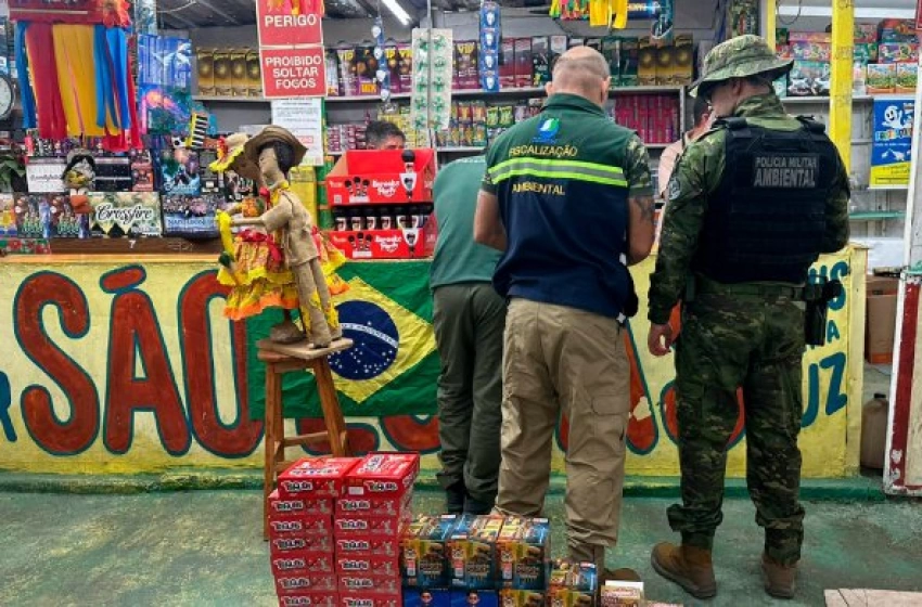 Imagem Apreensão de fogos de artifício irregulares