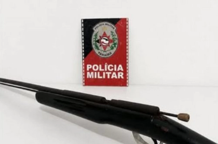 Imagem Arma de fogo apreendida em ação da PM