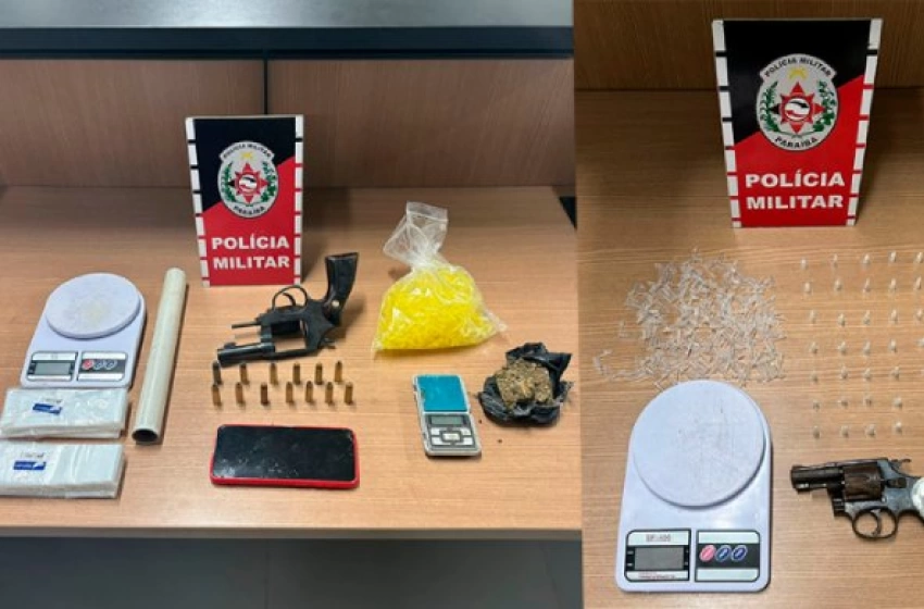 Imagem Material apreendido em ação da Polícia Militar