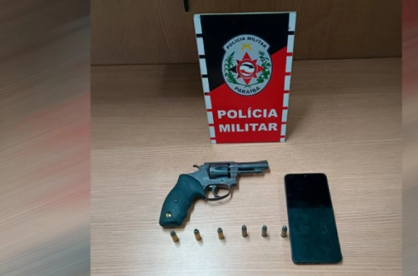Imagem Arma e munições apreendidas em ação da PM