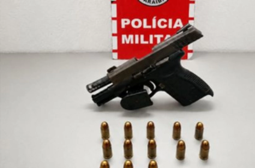 Imagem Arma e munições apreendidas em ação da PM