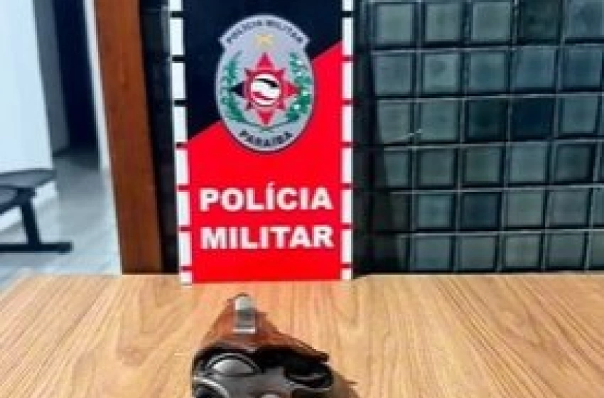 Imagem Arma de fogo apreendida pela polícia militar em Marizópolis 