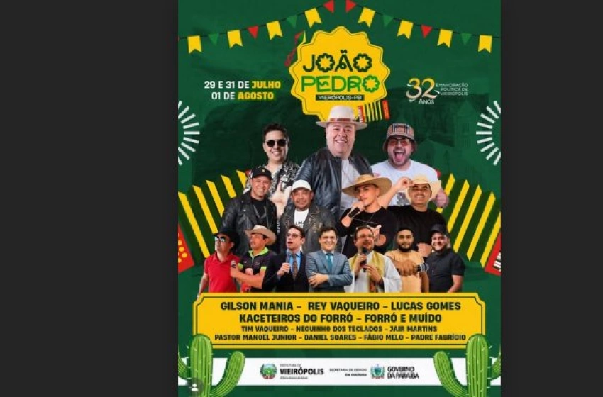 Imagem Programação do tradicional João Pedro 2026